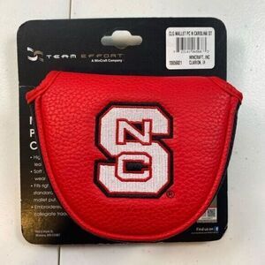 NWT Team Effort Mallet Putt Cover North Carolina State Wolfpack Res White Golf